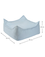 Azure Outdoor Square Ottoman