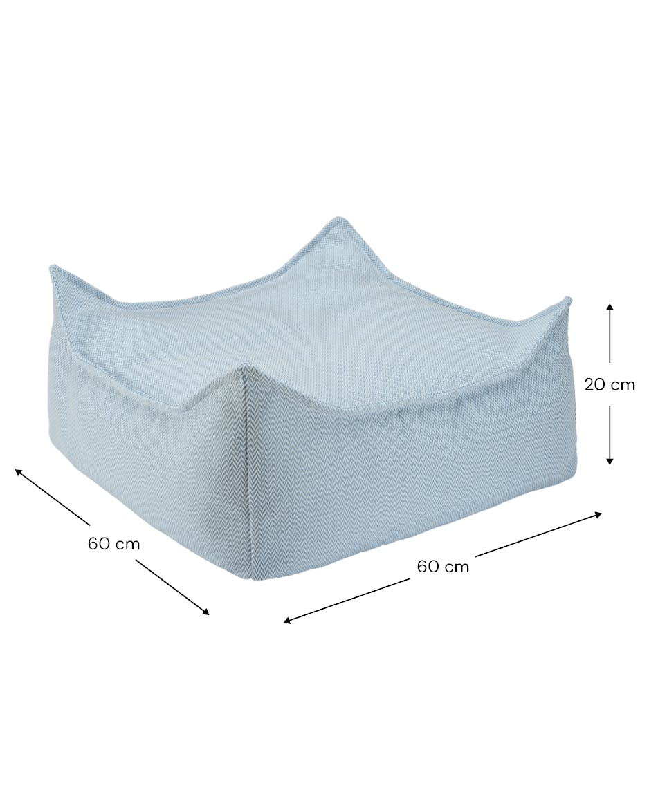 Azure Outdoor Square Ottoman