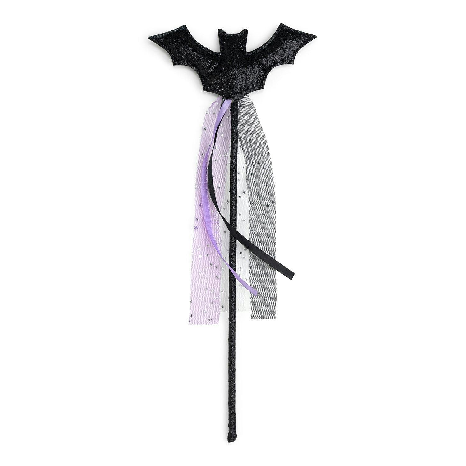 Glitter Bat Halloween Wand