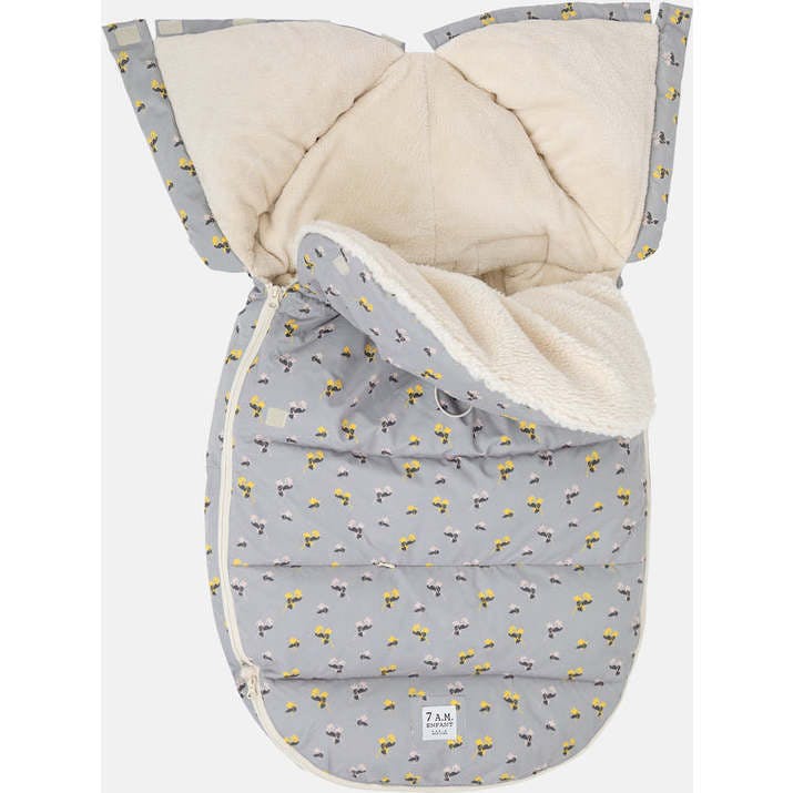 BenjiPOD Floral Print Zipped Footmuff