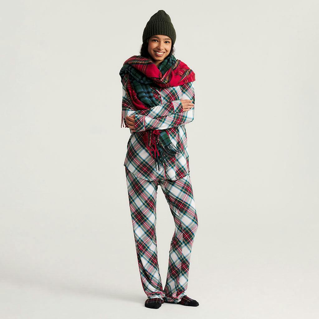 Portia Plaid Women's Luxe Pajama Pant Set
