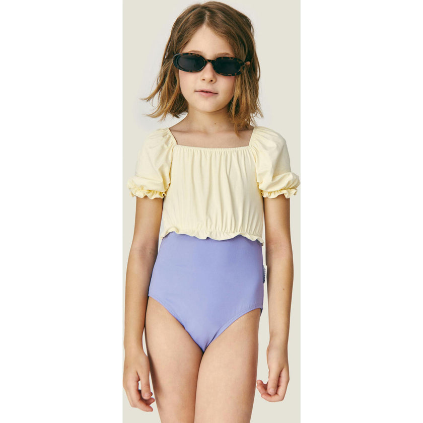 Mipounet SS26 Elise, Swimwear Mauve Ecru