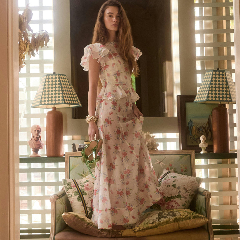 The Halston Dress - Sunburst Blossoms