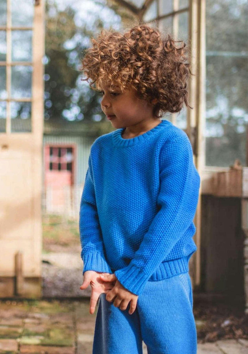 Moss Stitch Jumper | cashmere/merino