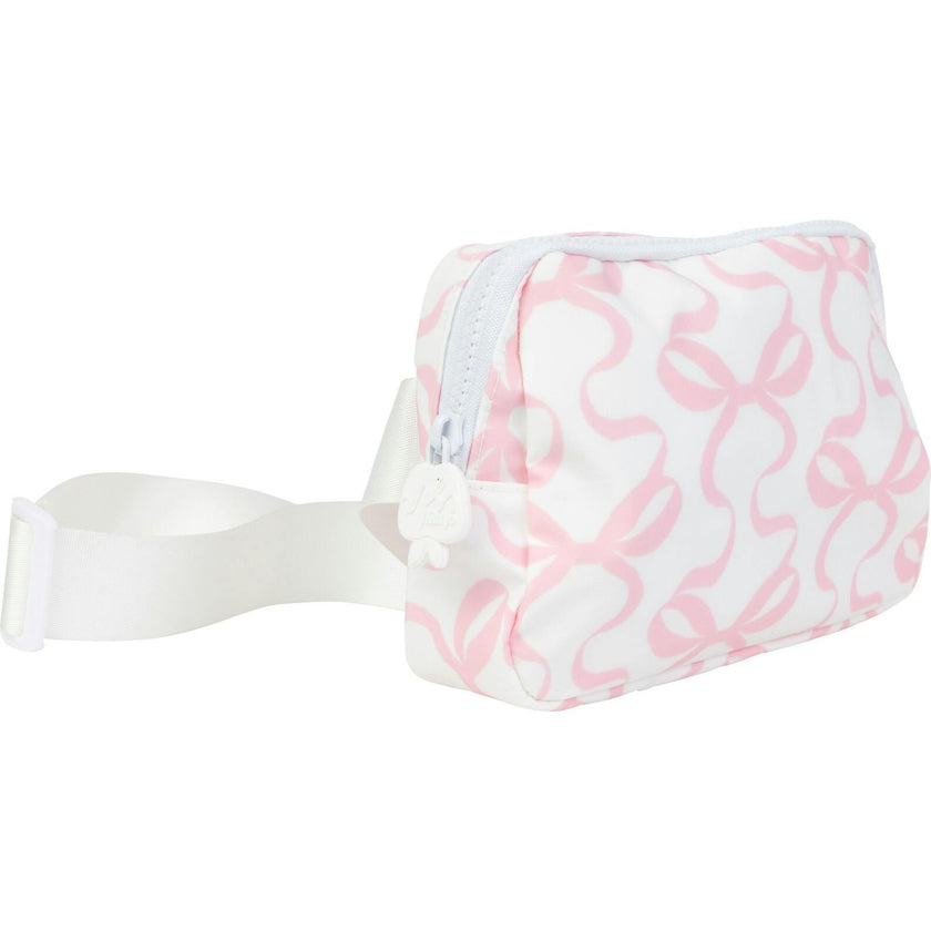 The Crossover Belt Bag in Bows on White