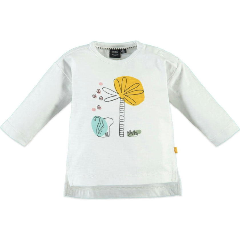 Nature Theme Print Long Sleeve T-Shirt