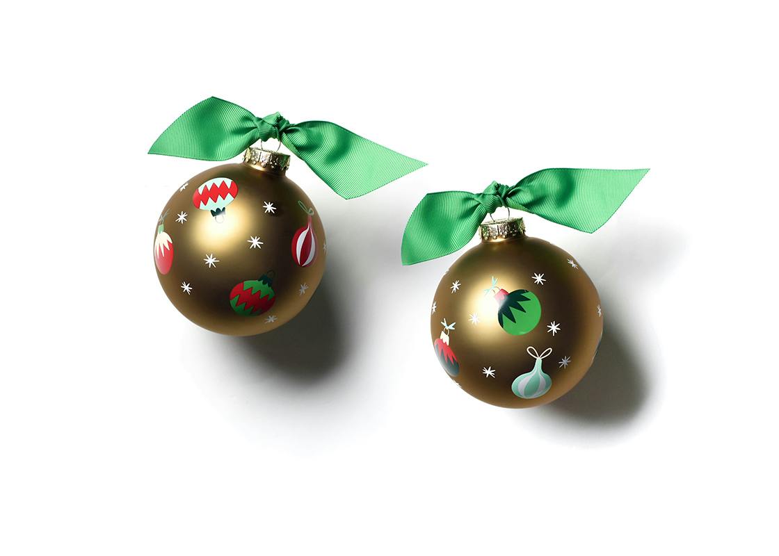 Gold Vintage Ornaments Glass Ornament