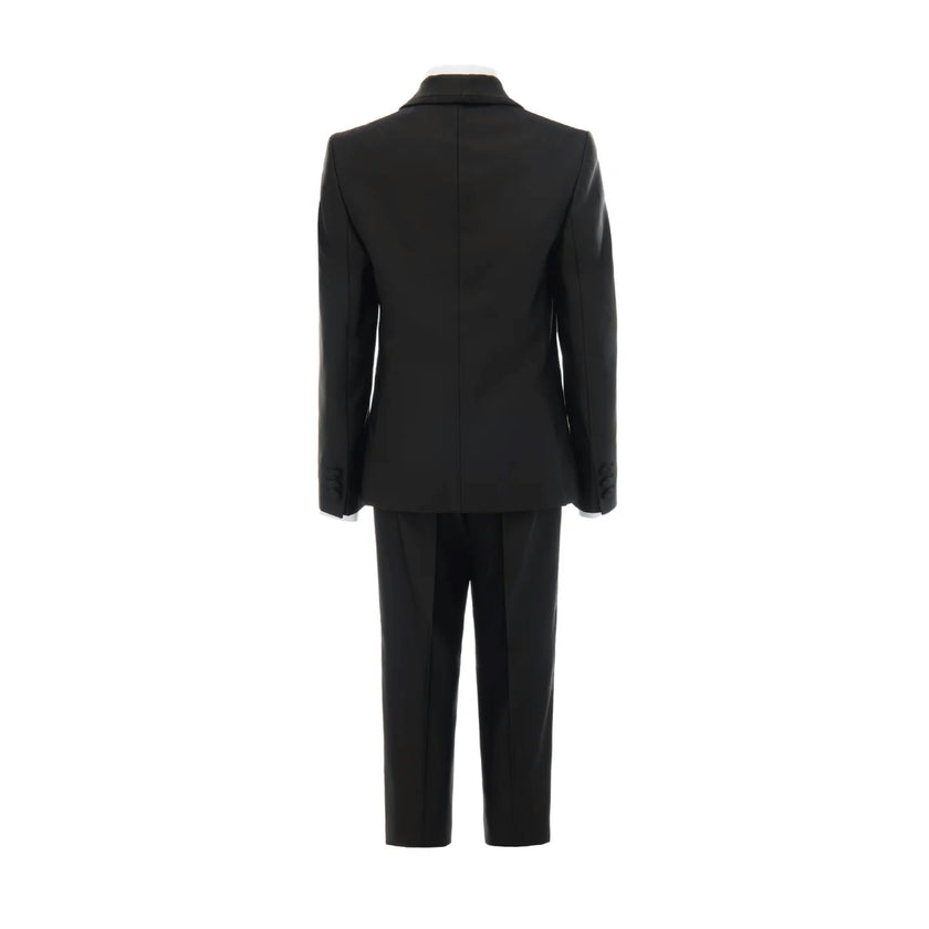 Black Glitter Trim Suit