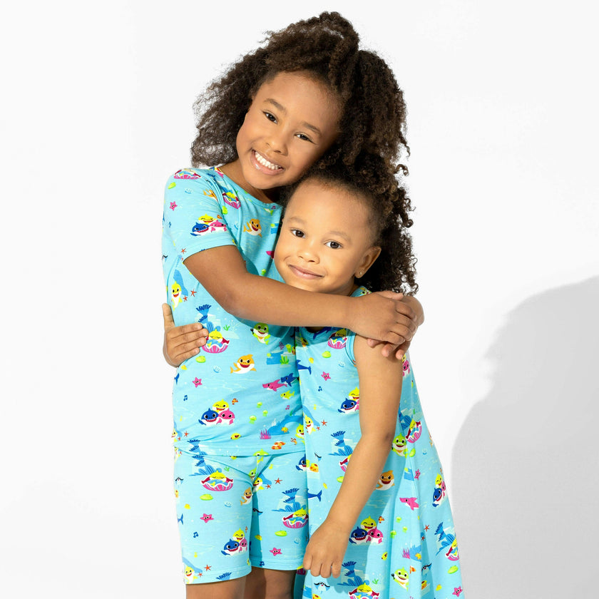 Baby Shark Bamboo Kids Pajama Short Set