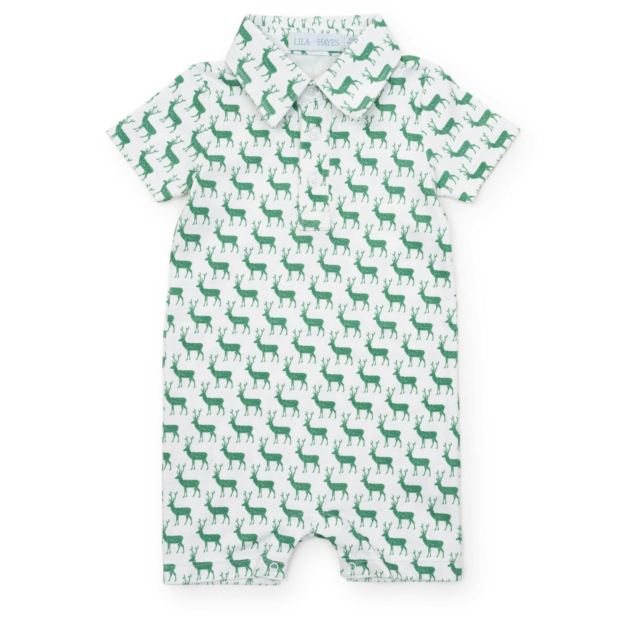 Tripp Boys' Polo Shortall Woodland Deer