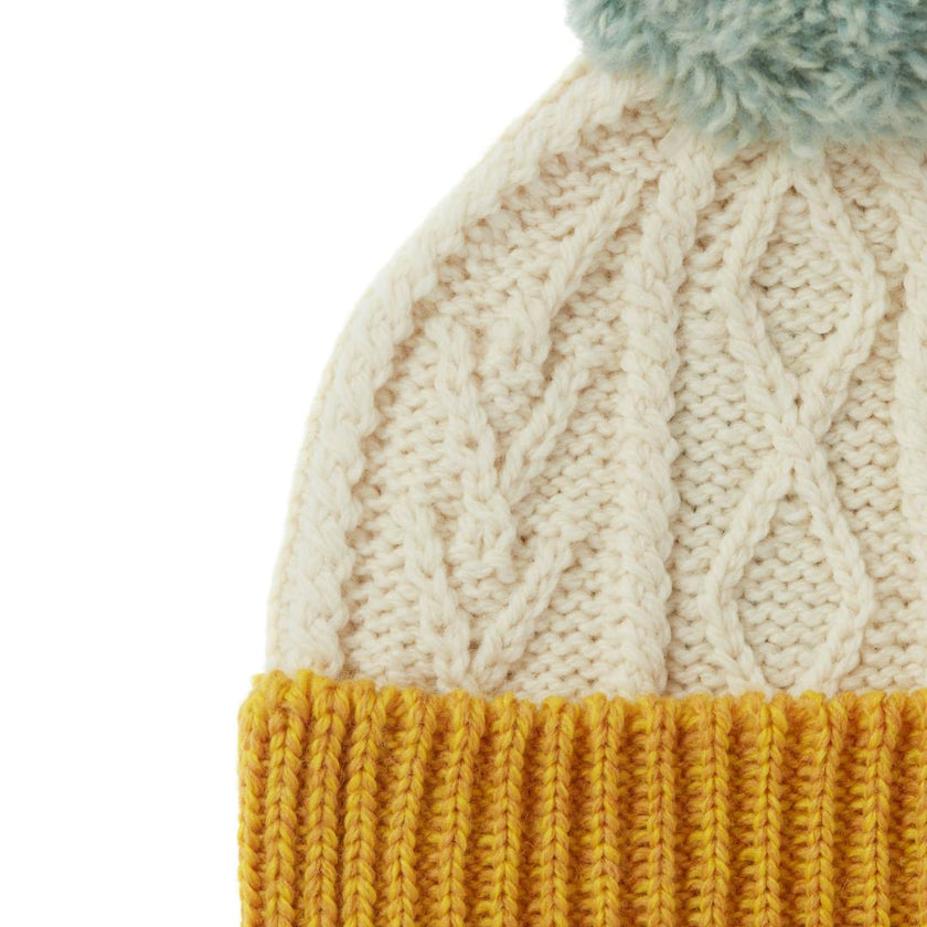 Finchley Merino Bobble Hat - Mustard