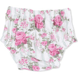 Cabbage Rose Stripe - Smocked Top with Bloomer