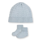 Organic Sweater Beanie and Bootie Set