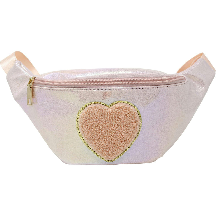 Shiny Heart Patch Sling Bag