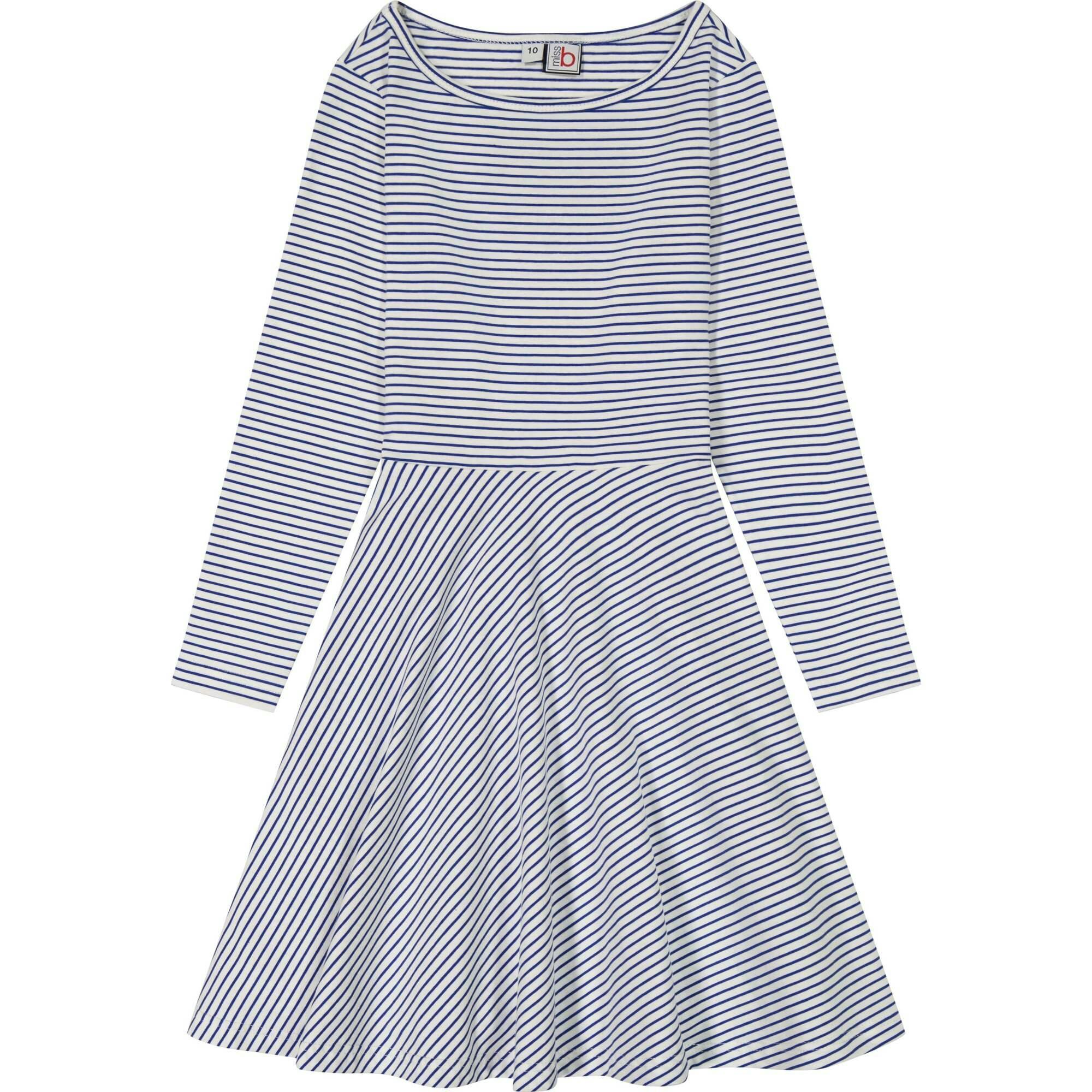 Helena Striped Circle Skirt Dress, Stripes