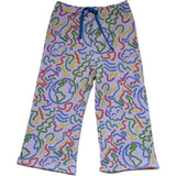 Riley Printed Drawstring Fleece Pant