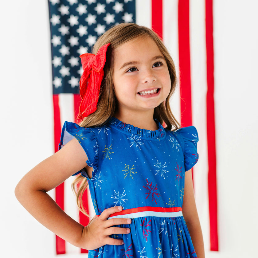 Firework Finale Ruffle Dress