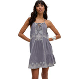 Jen Tiered All Over Embroidered Mini Dress