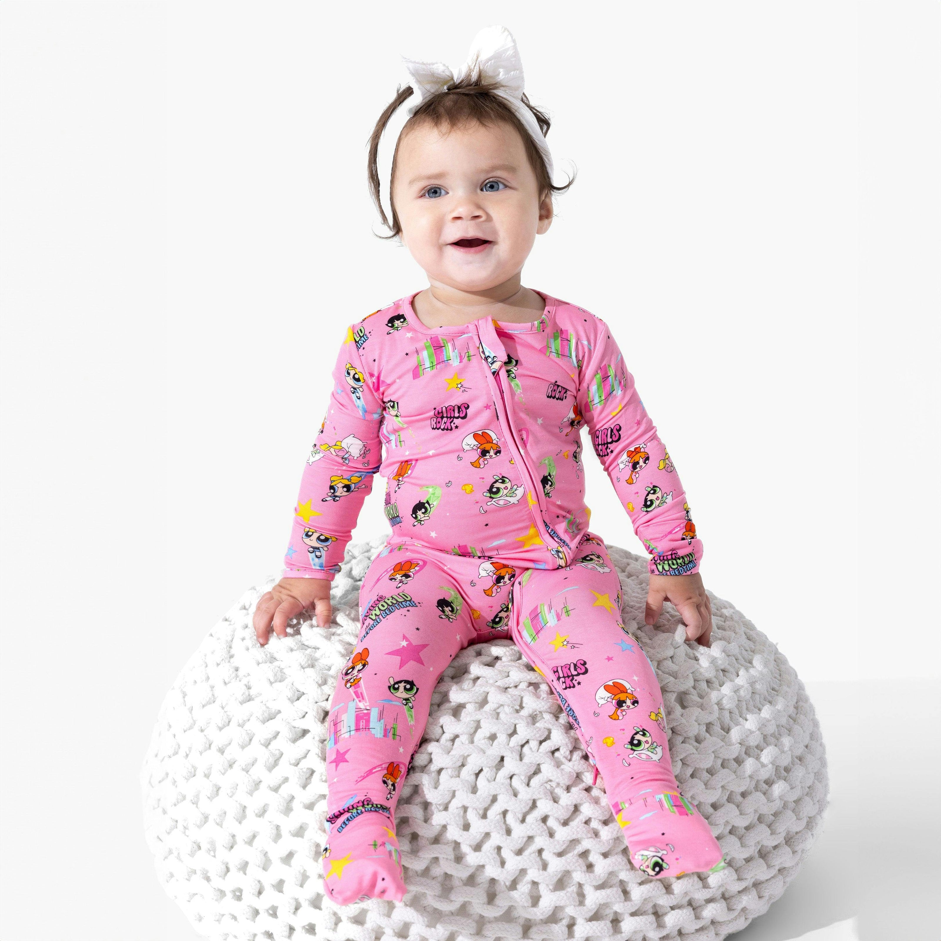 Powerpuff Girls Saving Bedtime Bamboo Convertible Footie