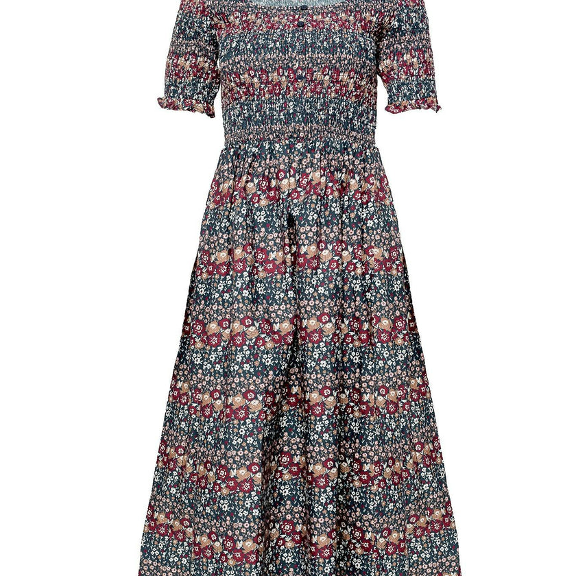 Parker Dress in Dusk Floral Medley