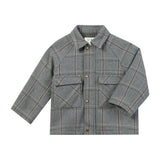 TWEEDY padded grey tweed jacket