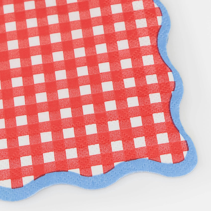 Red Gingham Small Napkins