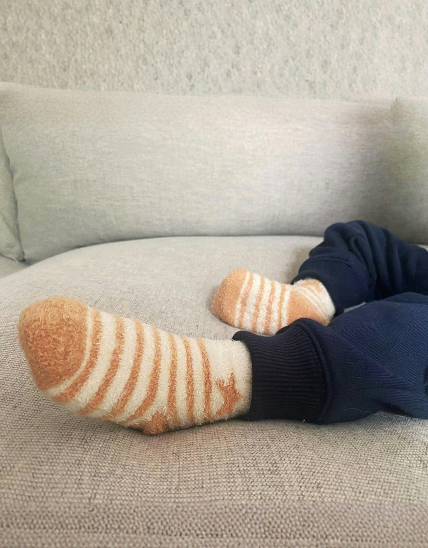 Tiger-Tastic! Orange Cozy 3pk Infant Hosiery