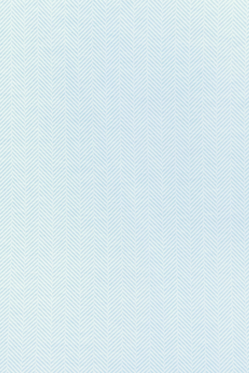Blue Herringbone Zipper Footie