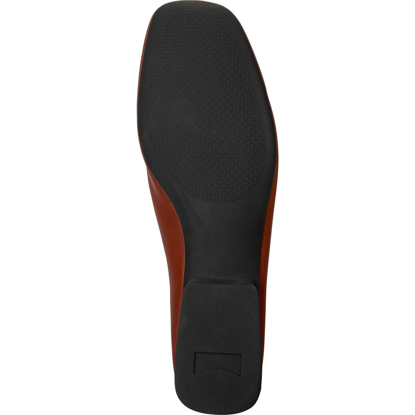 Women's Casi Myra Square Toes Ballerina Shoes, Red