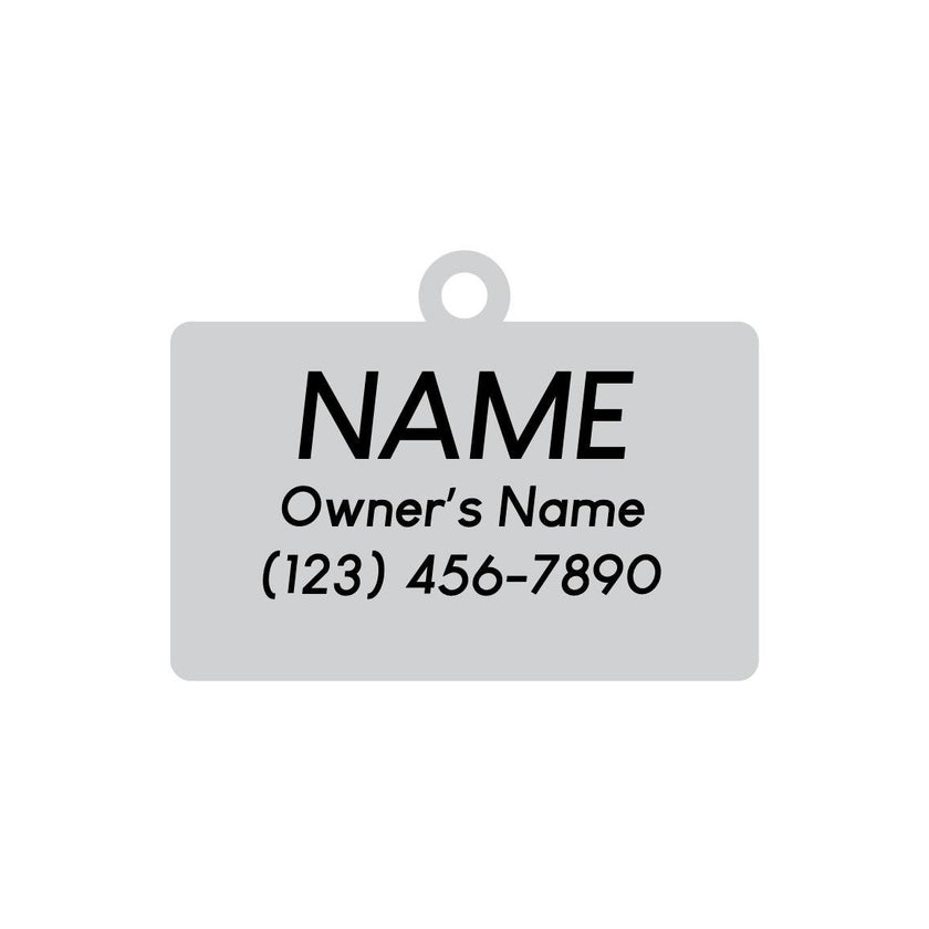 Hello My Name is Pet ID Tag