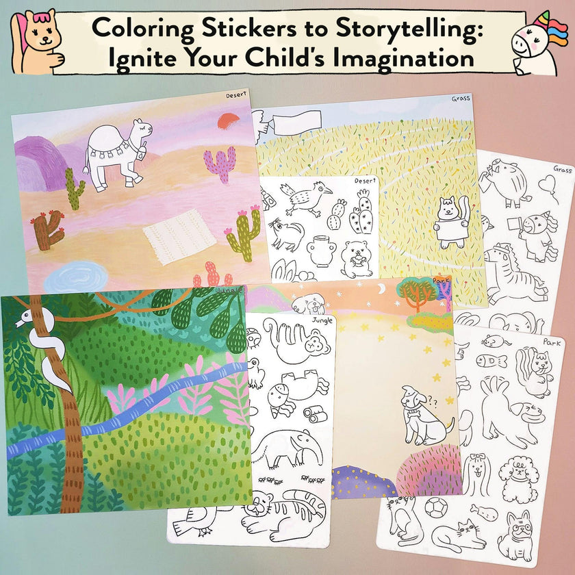 Animal World Storytelling Sticker Kit