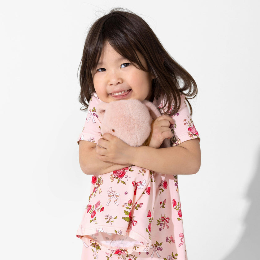 Bows & Blooms Bamboo Girls' Short Sleeve Dress