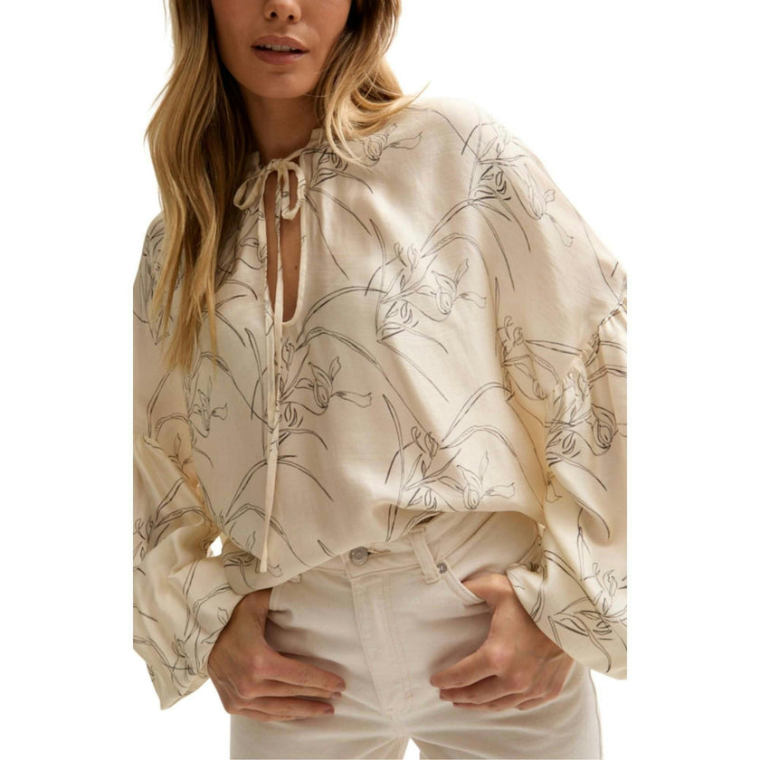Rosetti Billowy Sleeves Print Blouse