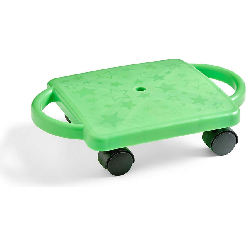 Neon Indoor Scooter Board with Safety Handles for Kids Ages 6-12