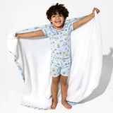 Easter Blue Kids Bamboo Short Set