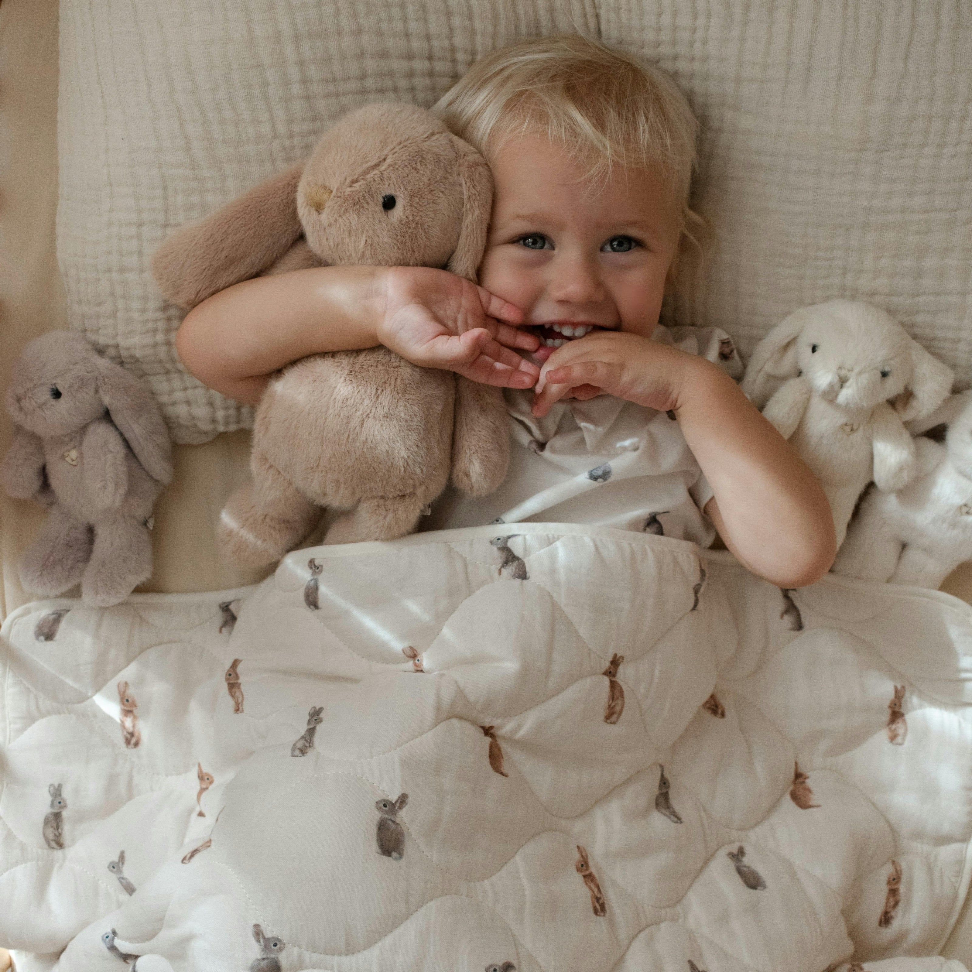 Quilted baby blanket - Bunny
