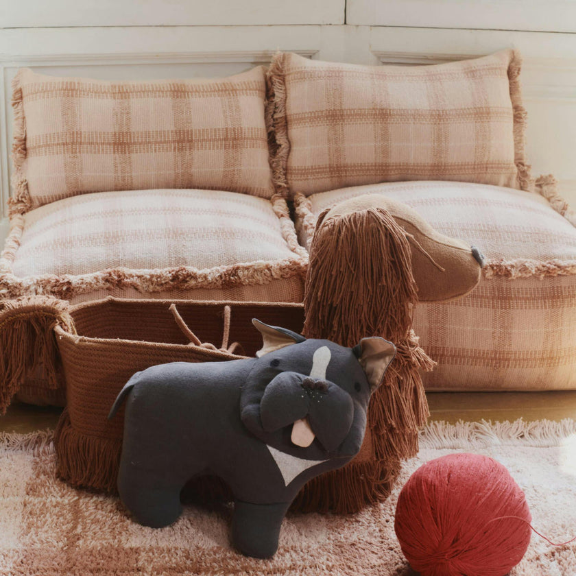 Handloom Cushion Rose