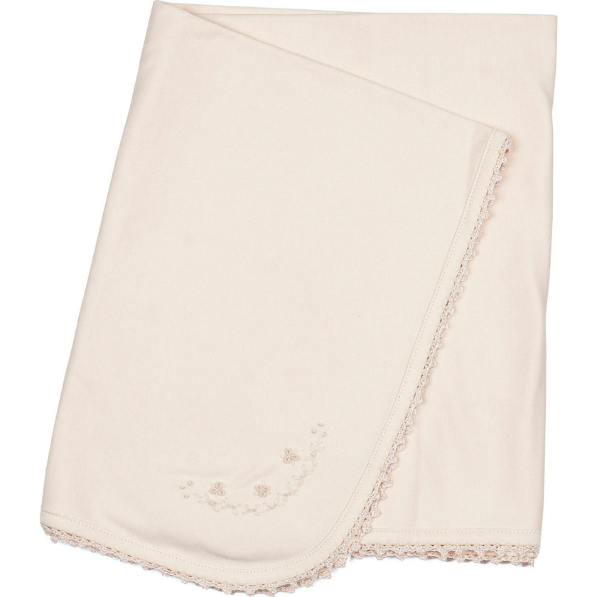 Receiving Blanket w/ Crochet Trim