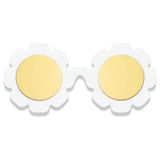 White Daisy Flower I Polarized Yellow Mirrored Lenses