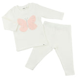 Butterfly Pink/Pink Silver Tulle 2pc Set