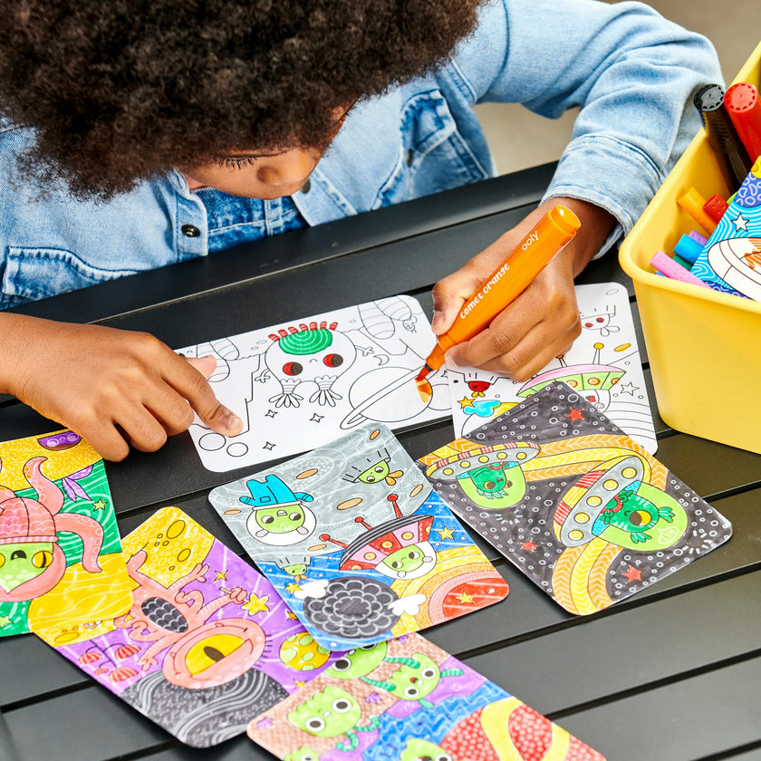 Undercover Art Hidden Pattern Coloring Activity Art Cards - Dino Tales - 12 Cards