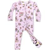 Tea Party Bamboo Convertible Footie