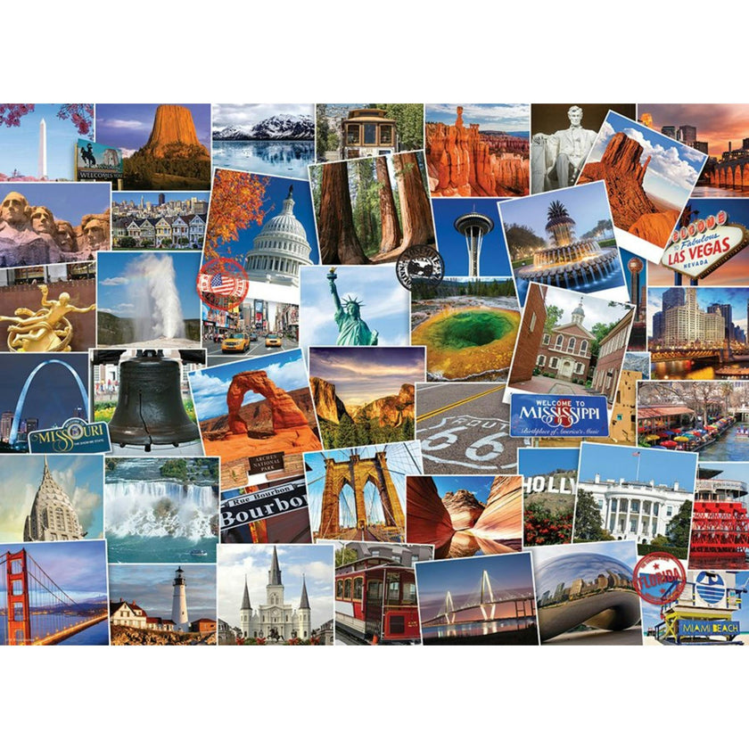 Globetrotter USA - 1000 PC Puzzle