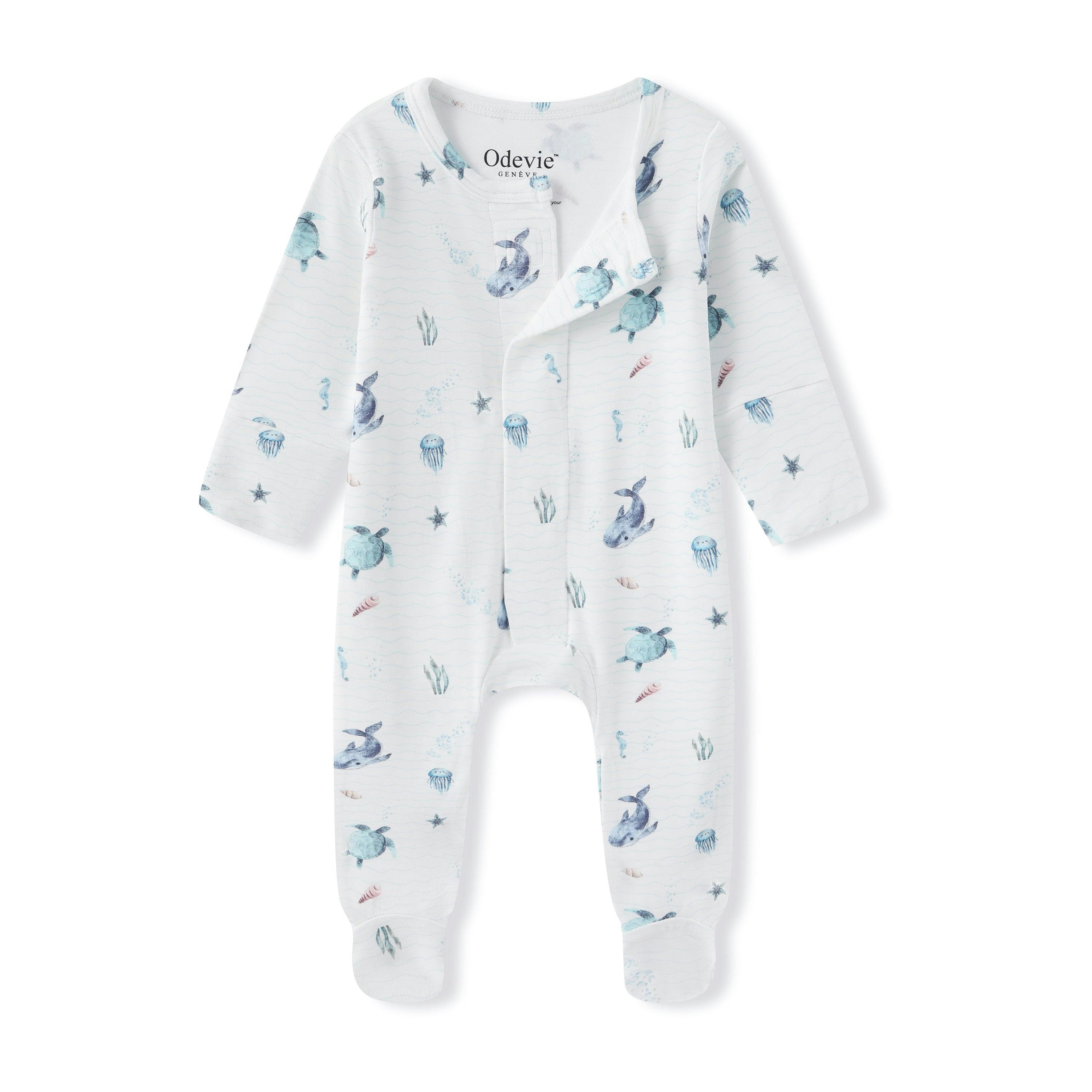 Bamboo Baby Pyjama Sleepsuit - Le Bleu