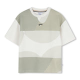 Ivory Geometric Pattern T-Shirt