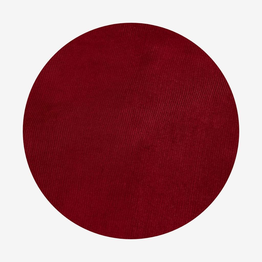 Burgundy Cotton Corduroy Scalloped Bummie