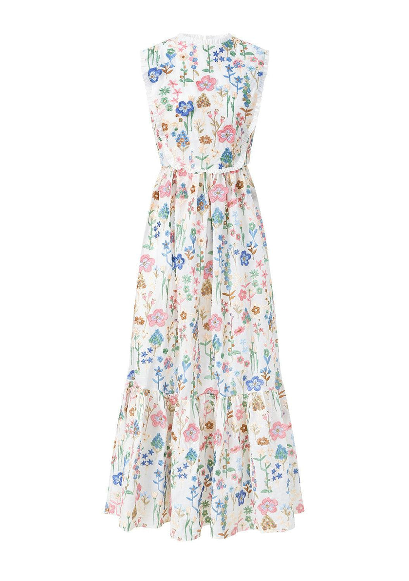 Everly Embroidered Maxi Dress (Women)