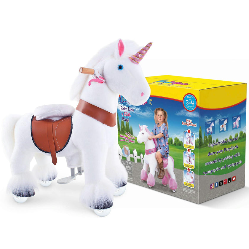 Model U® Unicorn Ride-On Toy Age 3–4 – White