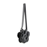 Black Flower Crossbody Bag