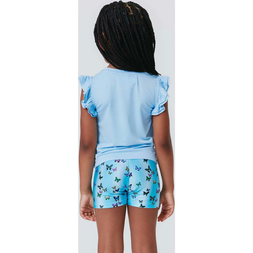 Girls Ruffle Crop Top